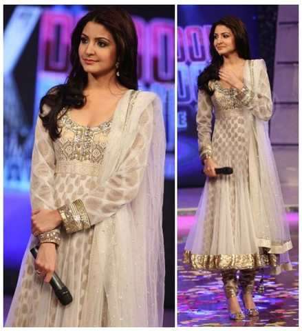 Indien Bollywood Anushka Sharma Anarkali salwarkameez Handarbeit